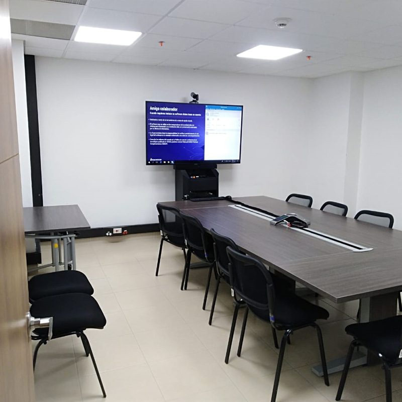 mueble carro para videoconferencias