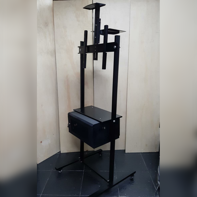 pedestal de seguridad con locker de seguridad