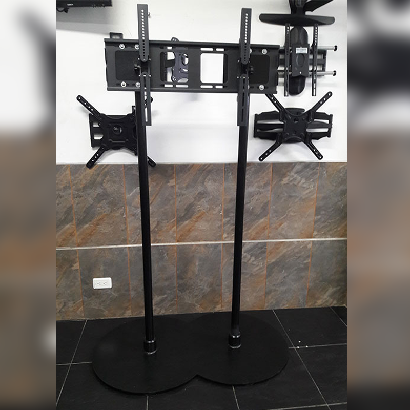 fabricacion de soporte dual de piso para televisor gigante