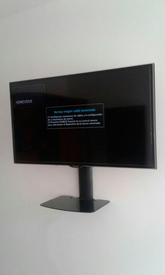 Instalacion de soporte de brazo para televisor pantalla plana Instalacion de soporte de brazo para televisor pantalla plana