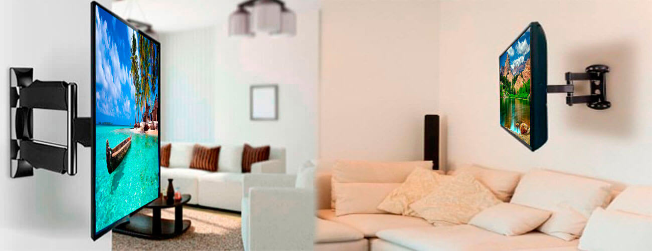 Soporte para tv con brazo de extension desde pared Soporte para tv con brazo de extension desde pared