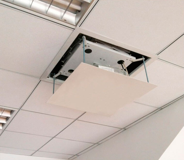 Ascensor de videoproyeccion incrustado en Drywall Ascensor de videoproyeccion incrustado en Drywall