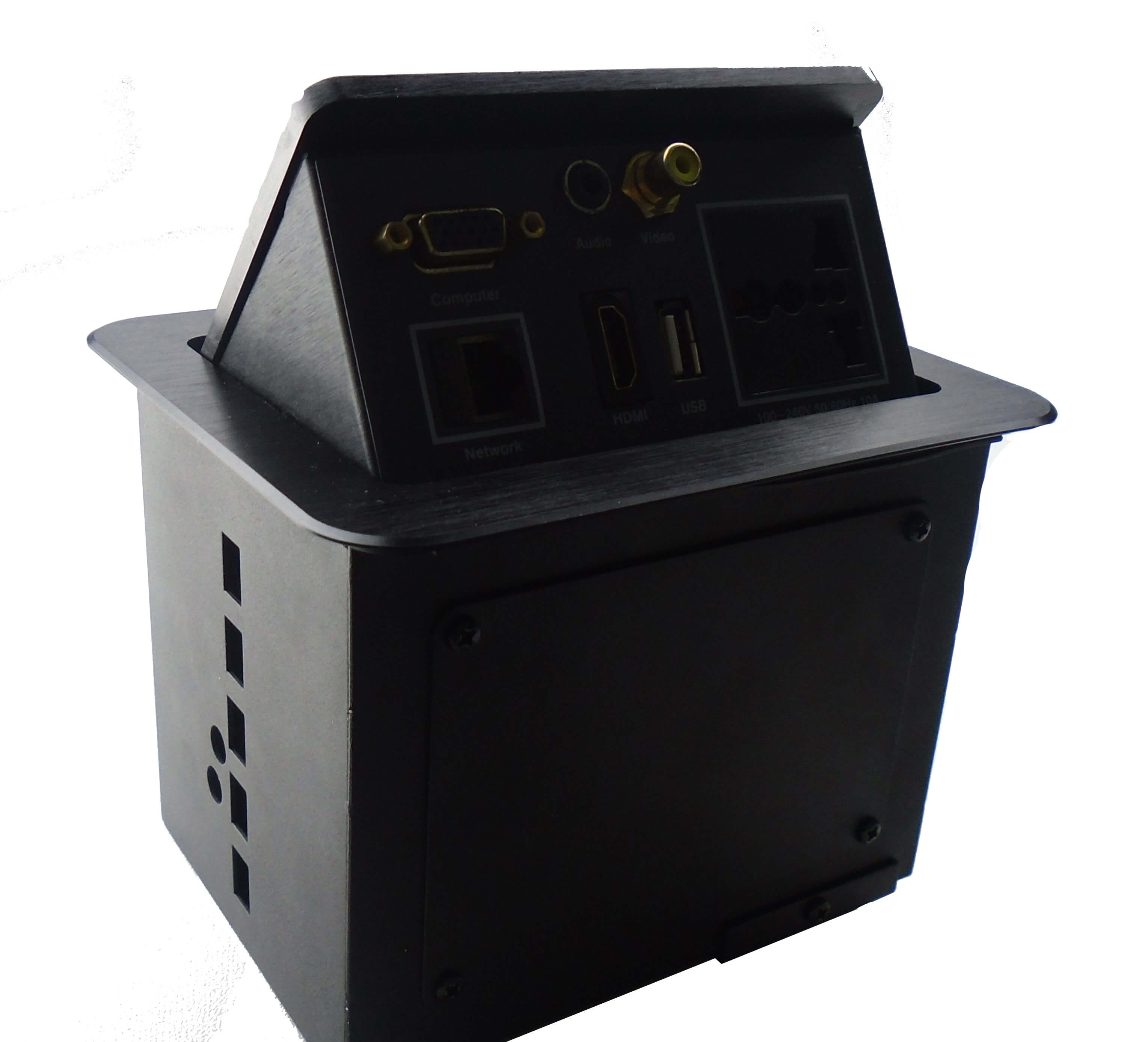 Caja de contactos tipo push para 6 puertos Caja de contactos tipo push para 6 puertos