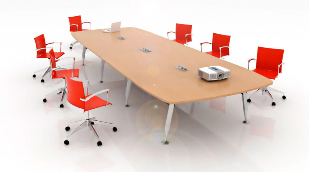 Salas de reuniones con grommet para conexiones Salas de reuniones con grommet para conexiones