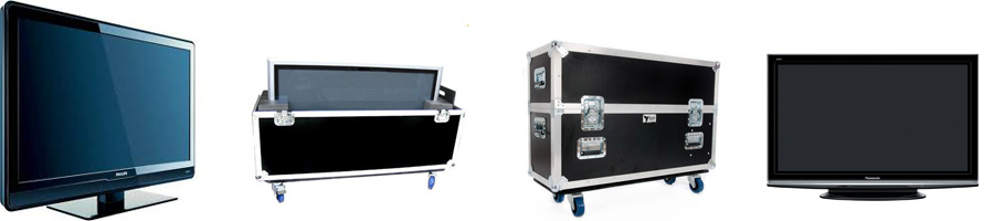 Flight Case o racks para pantallas televisores LCD Plasma LED Flight Case o racks para pantallas televisores LCD Plasma LED