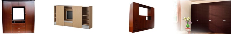 Como empotrar un televisor led lcd en Armario closet Bibliotecas