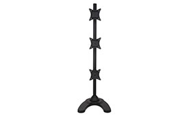 Soporte vertical para tres monitores pc