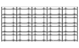 Soporte video wall de pared 4x5
