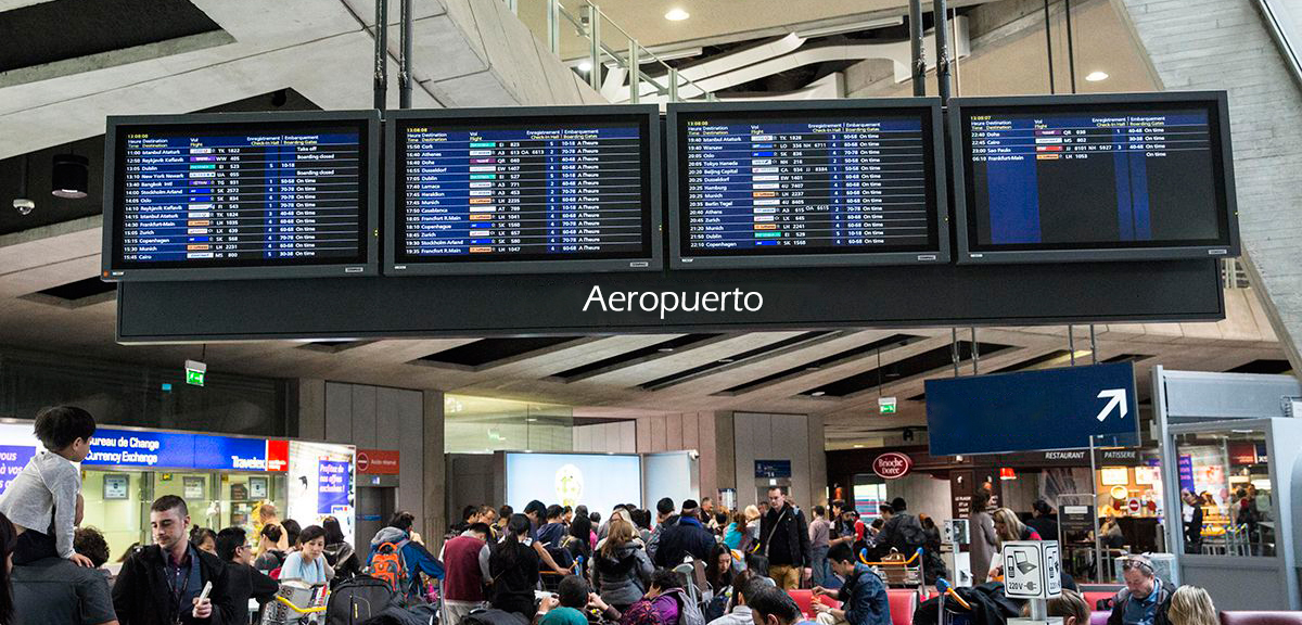 Estaciones de transporte con videowall Estaciones de transporte con videowall