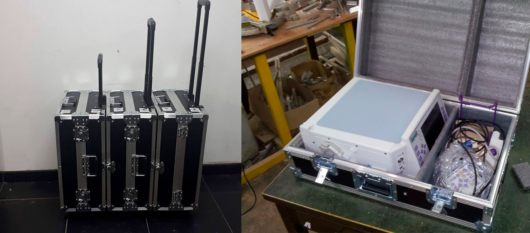 Fligthcase para transportar equipos medicos Fligthcase para transportar equipos medicos