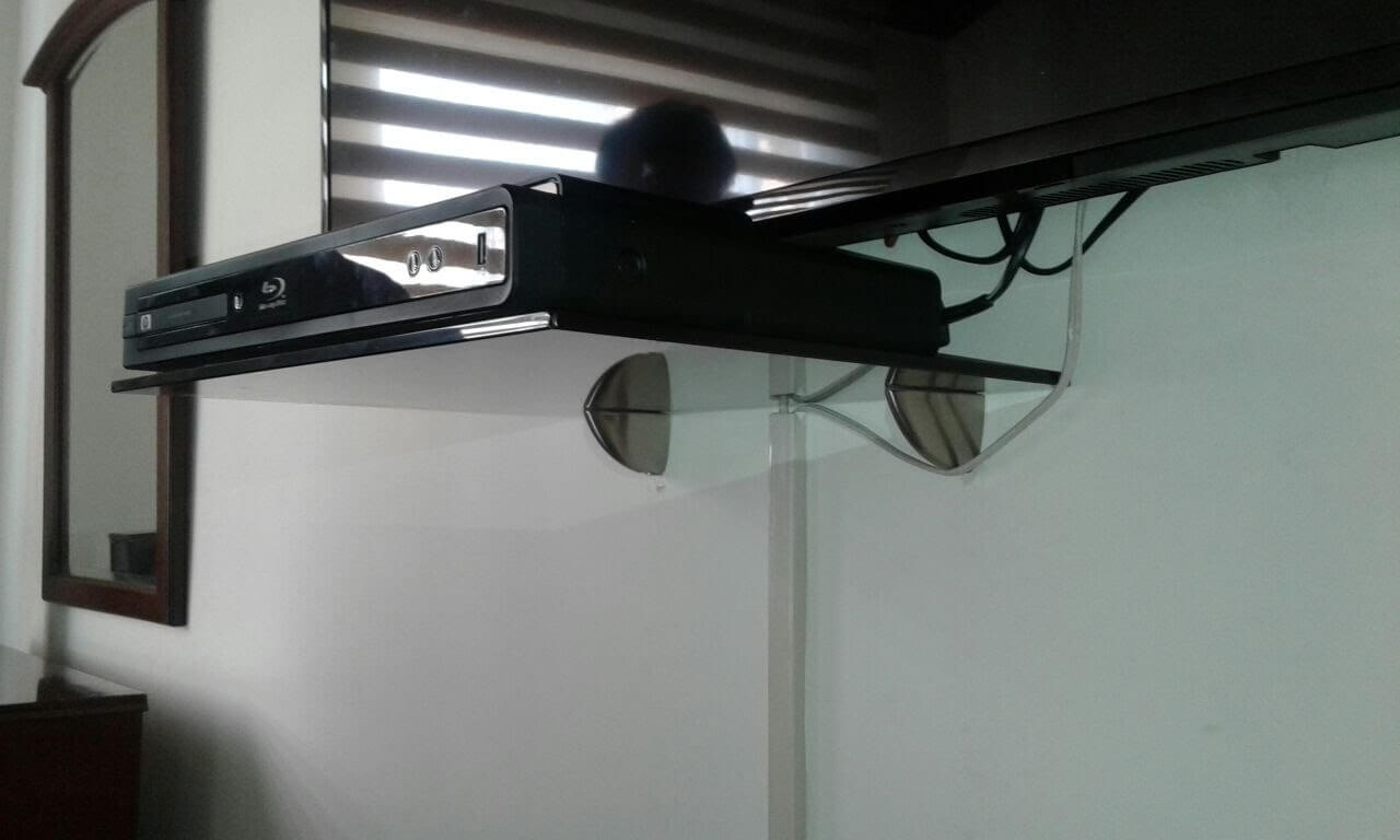 Repisa de vidrio para decodificadores Repisa de vidrio para decodificadores