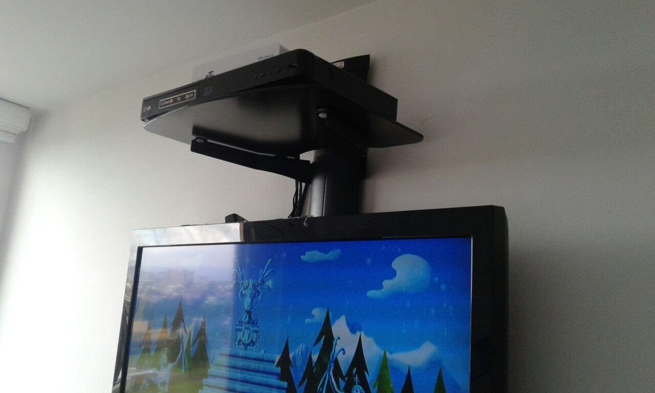 Repisa para decodificador sobre televisor Repisa para decodificador sobre televisor