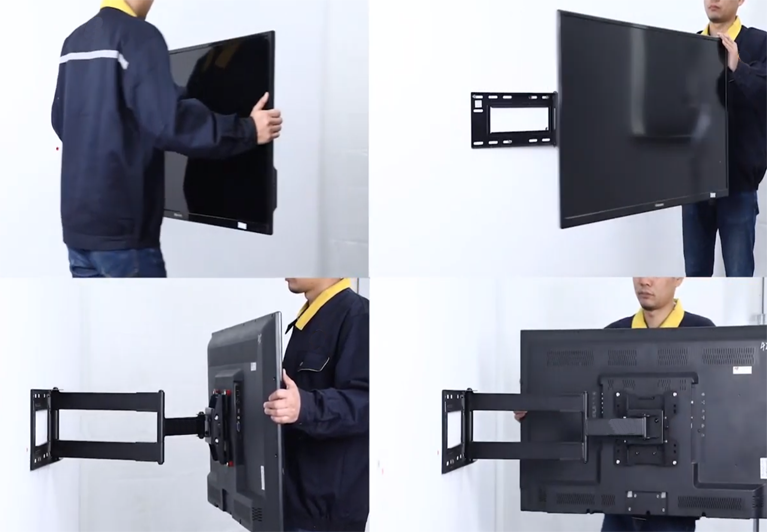 Instalacion de soporte brazo largo para anclaje en pared