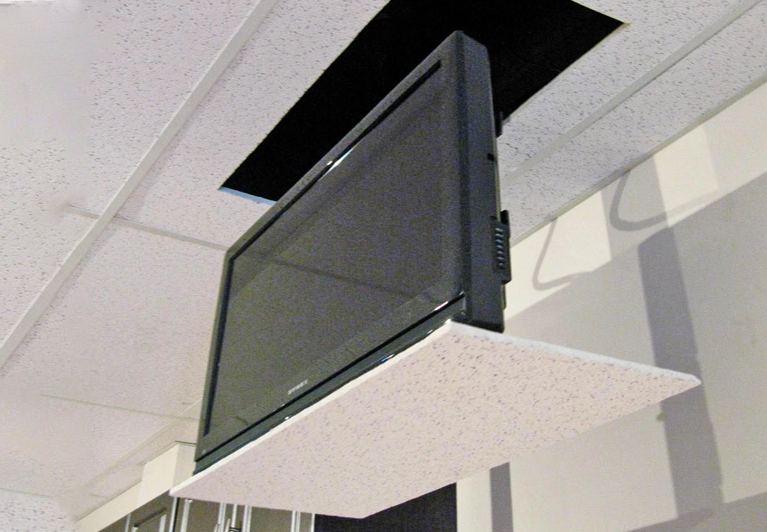 soporte ascensor con mando a distancia para tv