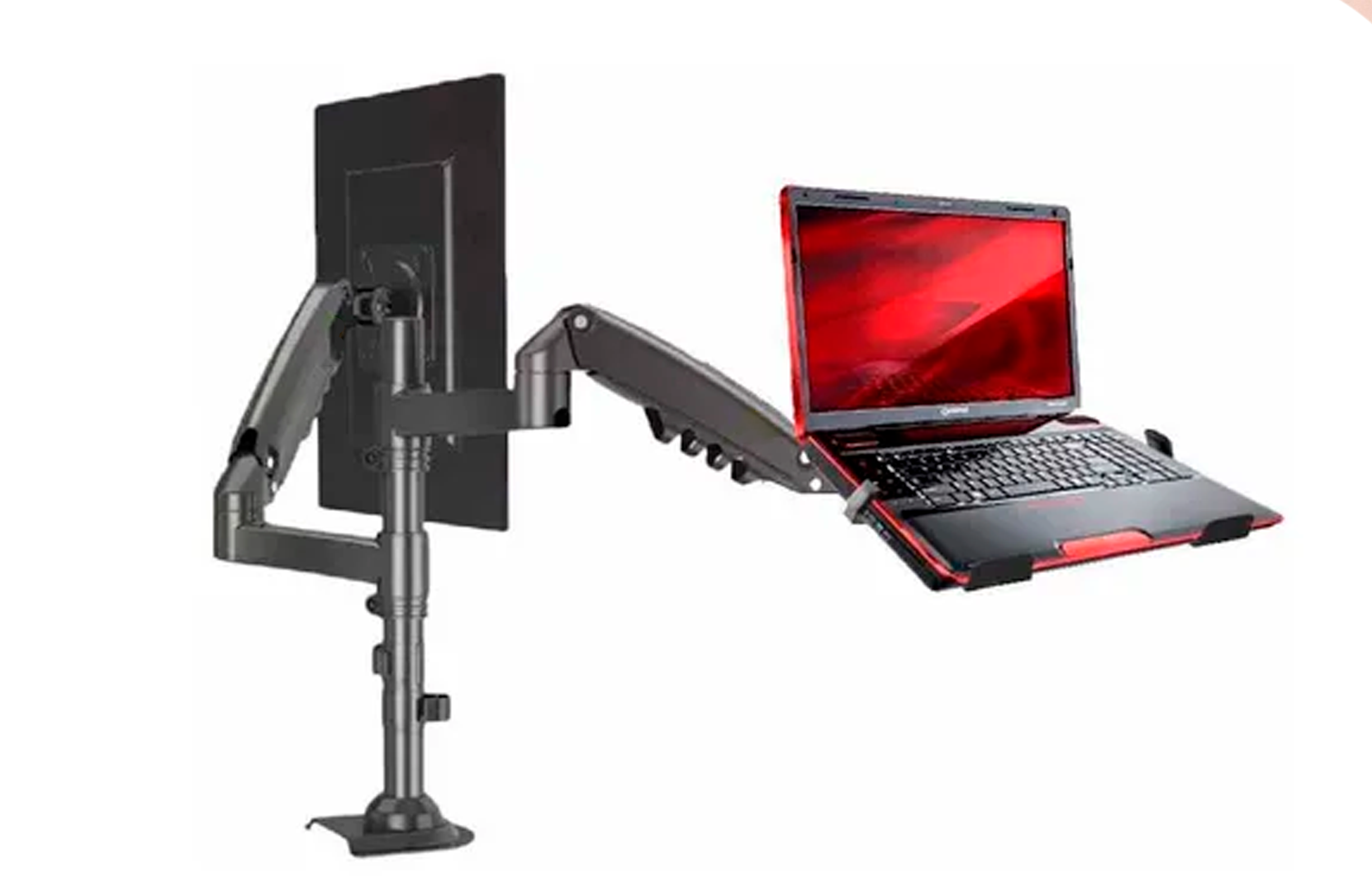 soporte dual portatil y monitor