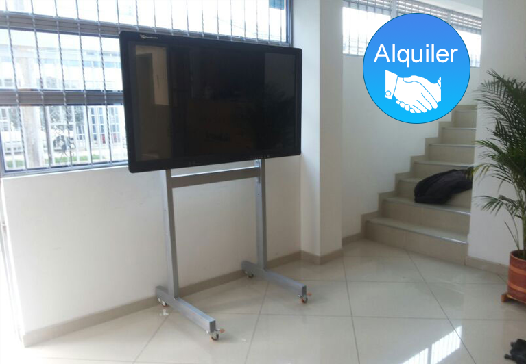 alquiler y prestamos de soportes pedestal para tv